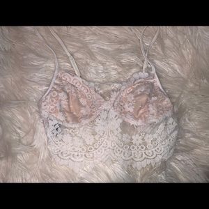 Lace bra crop
